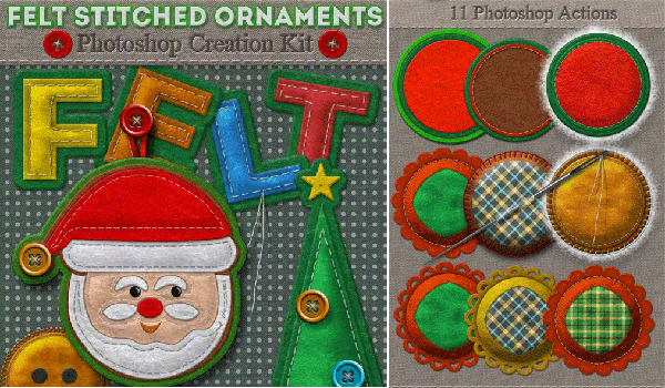 Felt Stitched Ornaments Creation Kit