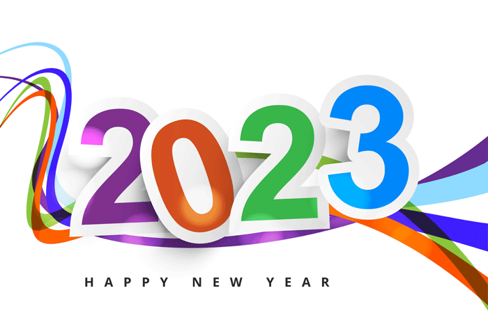 Happy New Year 2023 Colorful