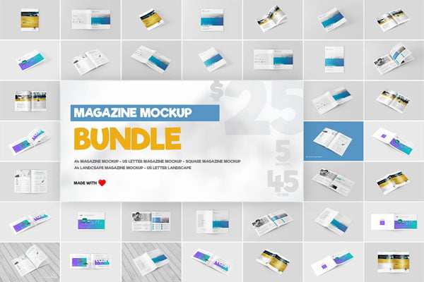 Magazine Mock-Ups Bundle
