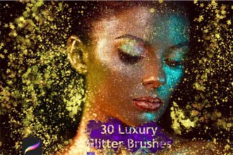 30 Glitter Procreate Brushes