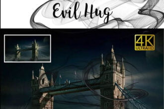 4K Evil Hug Photo Overlays