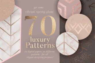 70 Spring Rosegold Patterns