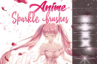 Anime Sparkle Brushpack for Procreate