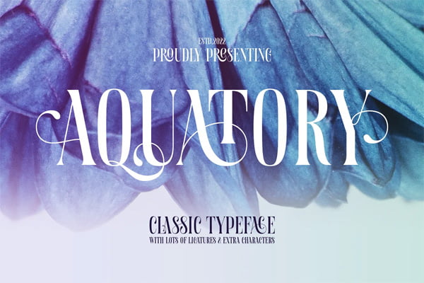Aquatory Classic Font