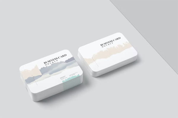 Business Card Mockups With Rounded Corners