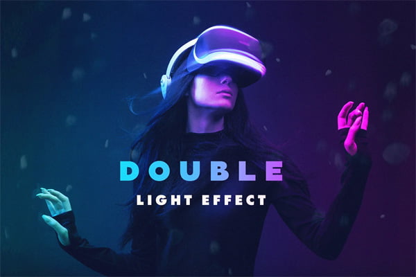 Double Light Photoshop Effect