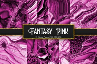 Fantasy Pink Glitter Background