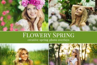 Flowery Spring Photo Overlays