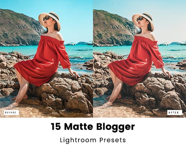 15 Matte Blogger Lightroom Presets