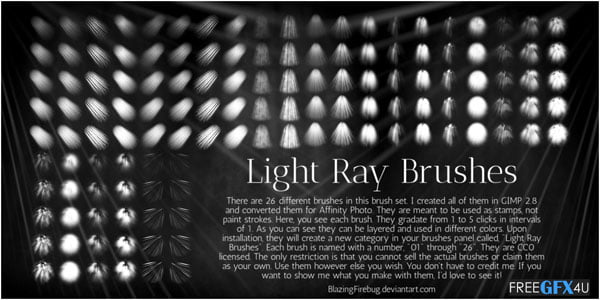Light Ray PNG Brush
