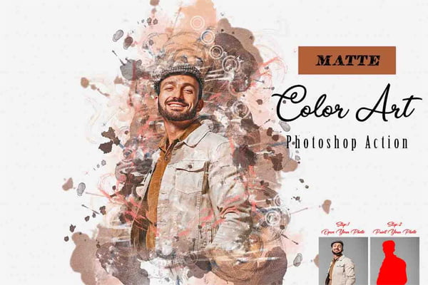 Matte Color Art Photoshop Action