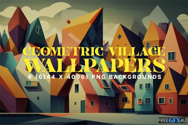 Geometric Village Wallpapers
