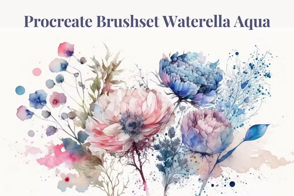 Procreate Brushes Waterella Watercolor Aqua