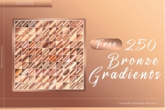 250 Bronze Photoshop Gradients Collections