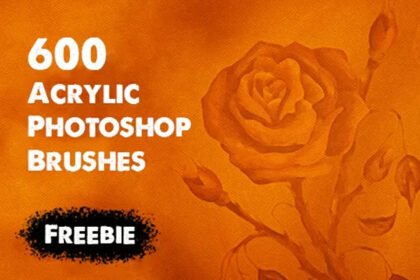 600 Acrylic Photoshop Brushes