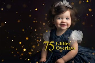 75 Glitter Overlays Sparkle Effect for Photo Edit
