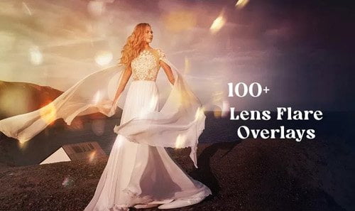 100+ Lens Flare Photoshop Overlays