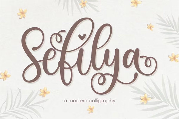 Sefilya Beauty Script Font