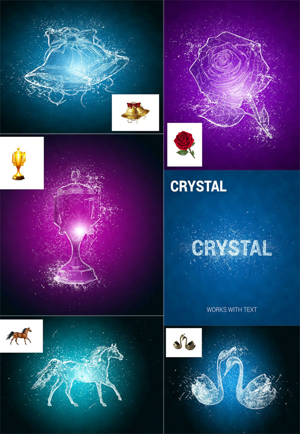 Crystal Ice Photoshop Action