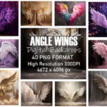 Fairytale Angel Wings Backdrops Bundle