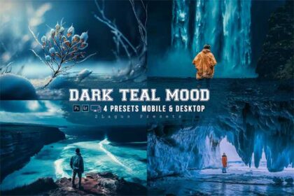 Dark Teal Mood Lightroom Presets for Mobile and Desktop