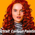Portrait Cartoon Painting Actions
