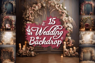 Wedding Overlay Digital Backdrops Bundle