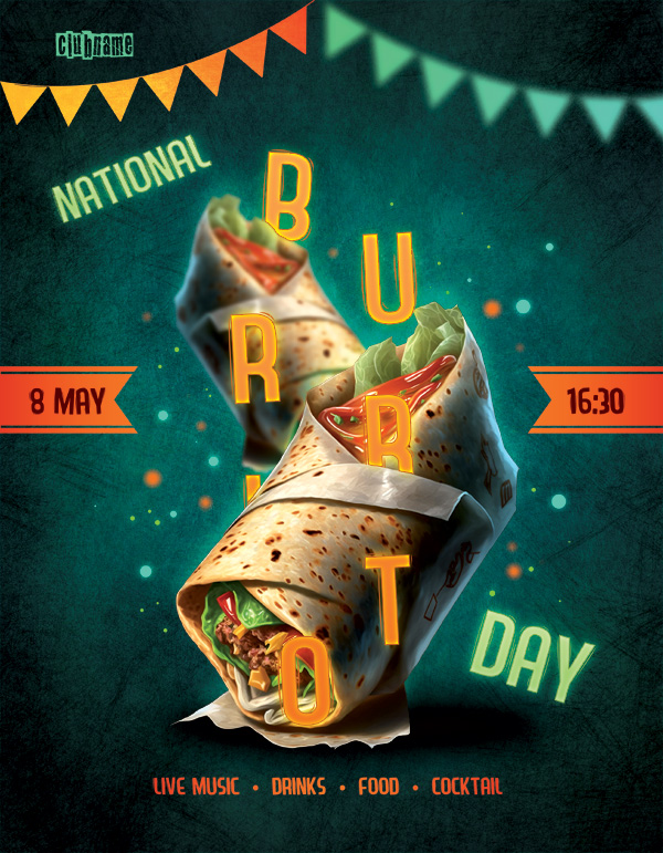 Flyer National Burrito Day