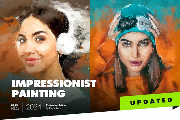 Impressionist Painting Photoshop Action