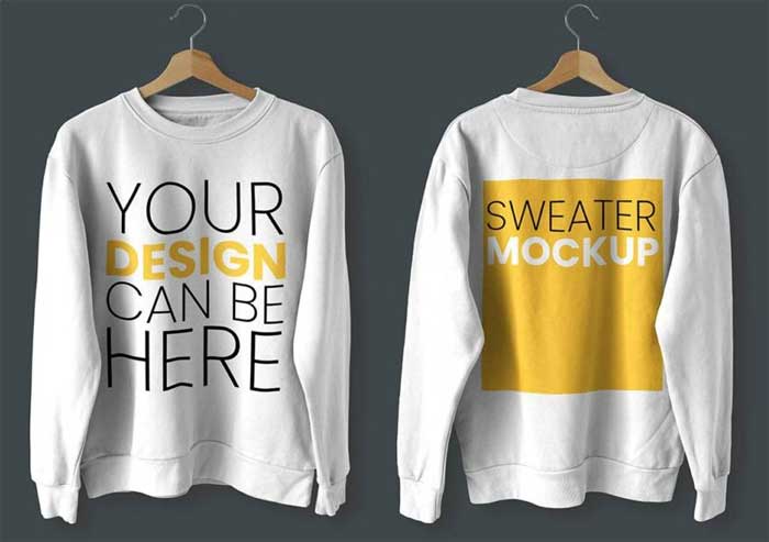 Sweater Mockup Front and Back