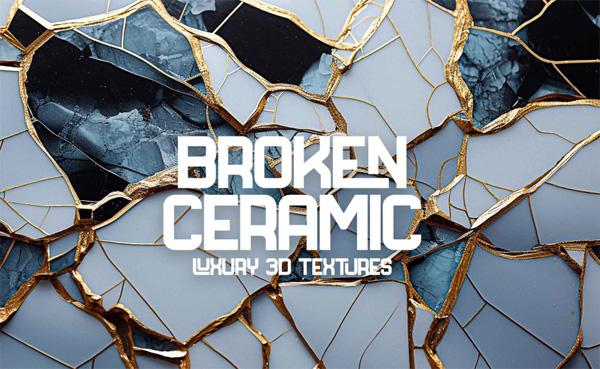 Backgrounds With Broken Ceramic Texture