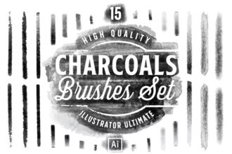 Charcoals Brush Kit for Adobe Illustator