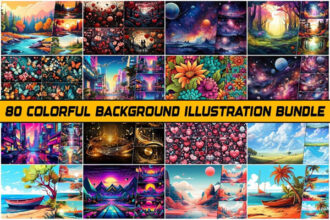 Colorful Background Illustration Bundle
