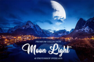 Moon Light Photoshop Overlays